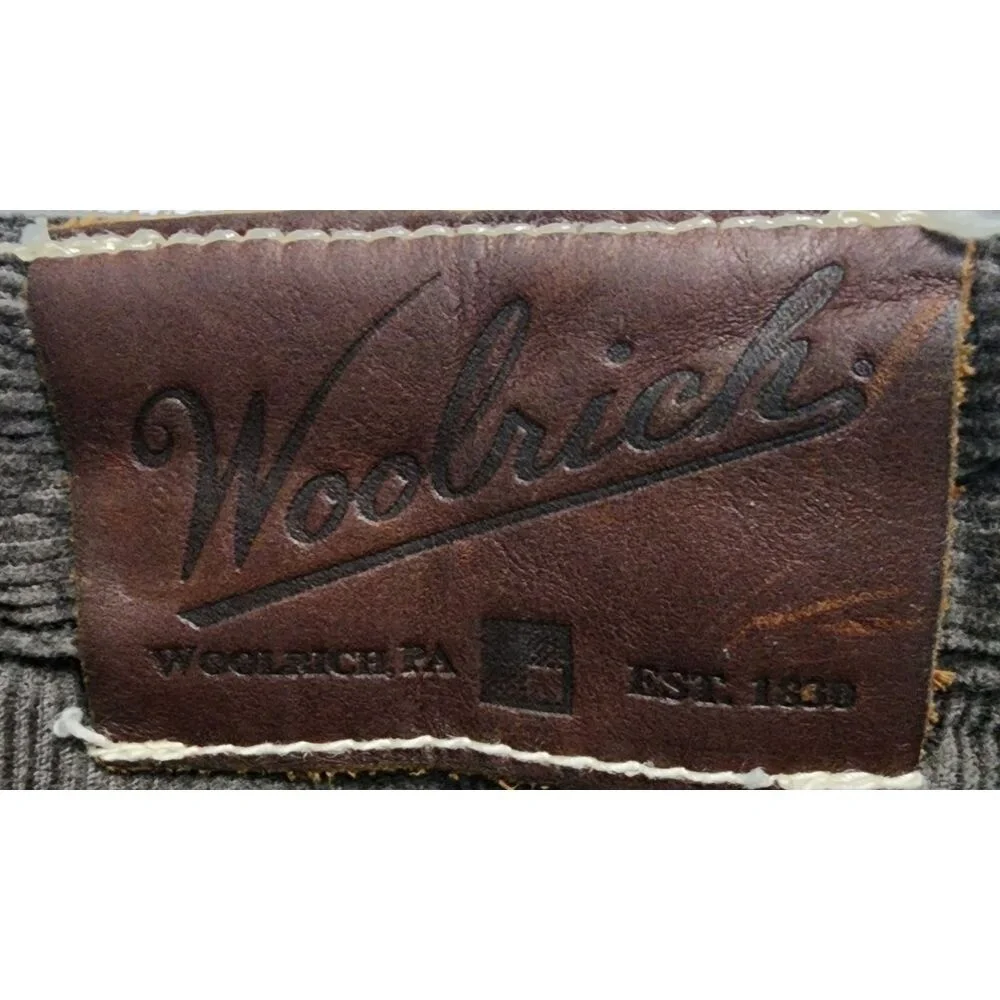 Woolrich Men's Slate Gray(brown) Corduroy Pants Casual‎ Comfort Cotton Size 44